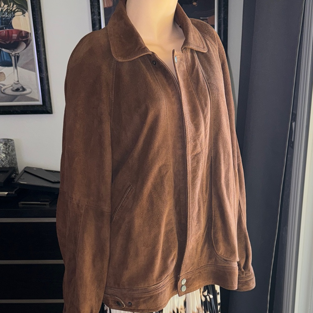 Men’s  Brown Suede Jacket B-4